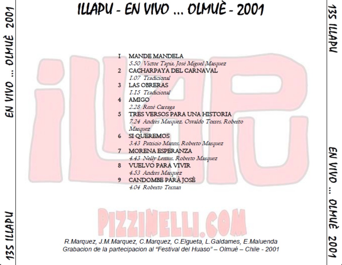 2001 En Vivo Olmue www pizzinelli com